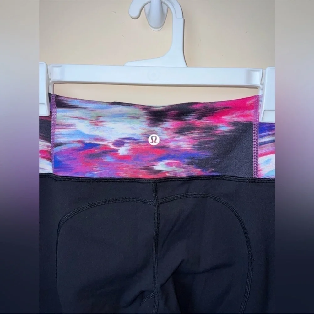 Lululemon Athletica Gather & Crow Crop ll Full On Luon Leggings Size 4
